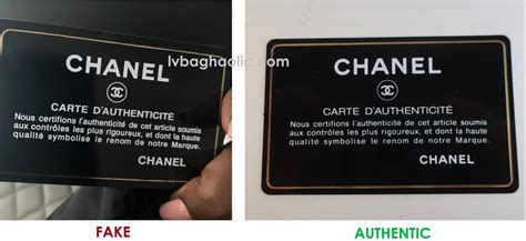 how can you tell a chanel bag is real|authenticity card chanel.